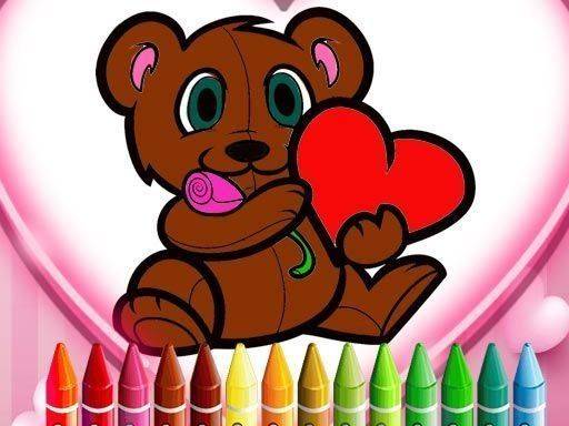 Animals Valentine Coloring Online Game