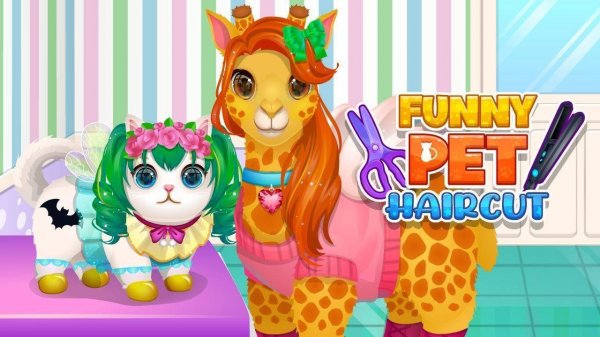 Funny Pet Haircut Salon Game
