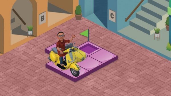 Professor Parking: Family Scooter Puzzle Game