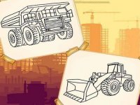 Construction Trucks Coloring Online Game