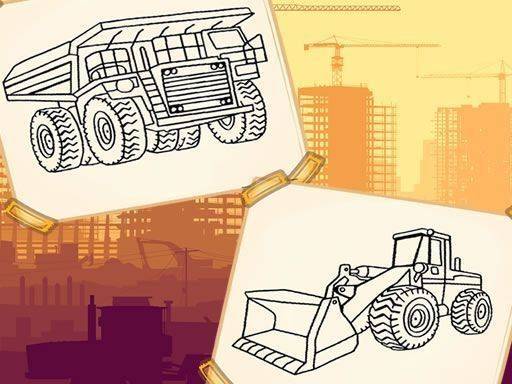 Construction Trucks Coloring Online Game