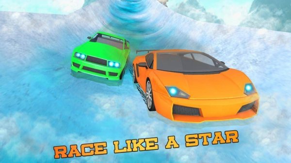 Water Slide Car Racing Sim Online Game
