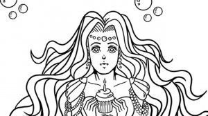 Kawaii Mermaids Coloring Book: Creative Art Game