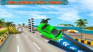 Marvelous Highway Car Stunt Ramp Race Online Game