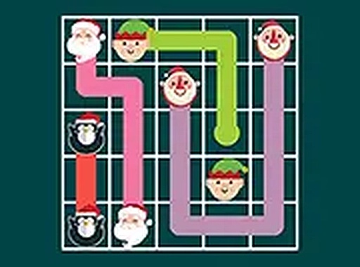 Connect the Christmas Puzzle Game