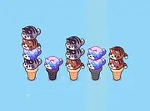 Perfect Ice Cream Cat Popsicle Online Puzzle Game
