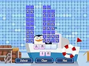 Penguin Word Twist Puzzle Game