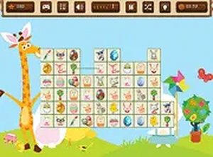 Happy Easter Mahjong Connect Puzzle Game