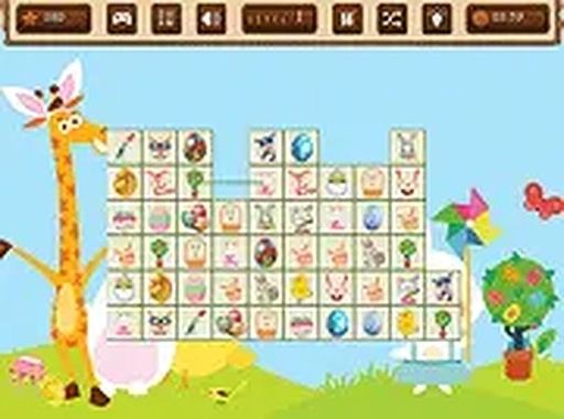 Happy Easter Mahjong Connect Puzzle Game
