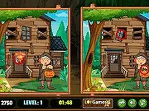 Spot the Differences Halloween Online Game